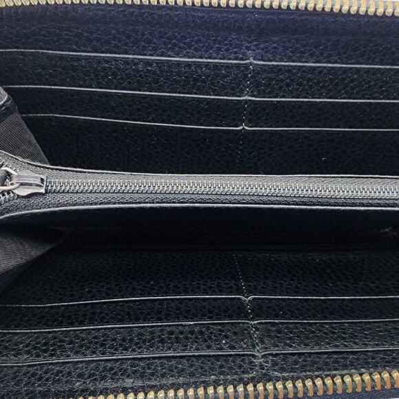Gucci Calfskin Leather Interlocking G Zip Around Wallet Black - Mint Condition - Picture 6 of 9